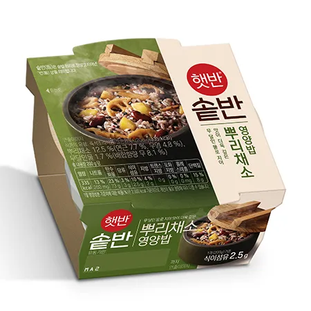 햇반솥반 뿌리채소영양밥(200g/EA) 즉석밥 공깃밥