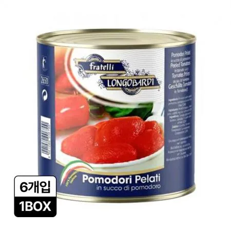 [BOX 판매]프라텔리롱고바디 토마토홀(직수입 2.55Kg/EA)
