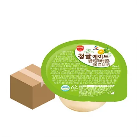 이츠웰 청귤에이드(컵_빨대없음 100ml*45EA/BOX)