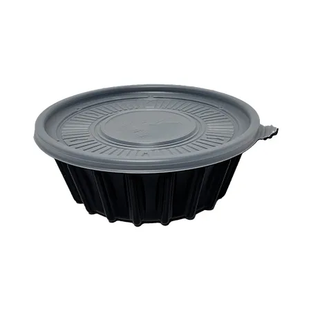 ★용기류 특가★칼국수용기(소_195Ø*65mm_검정_용기+뚜껑_150세트 EA) 이미지