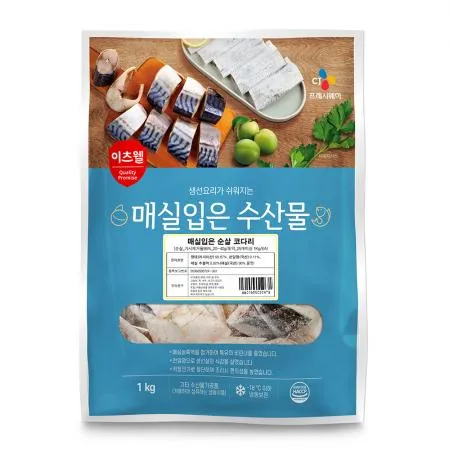 이츠웰 매실입은코다리(순살_가시제거율95%_20~40g/토막_25개이상 1Kg/EA)/러시아산