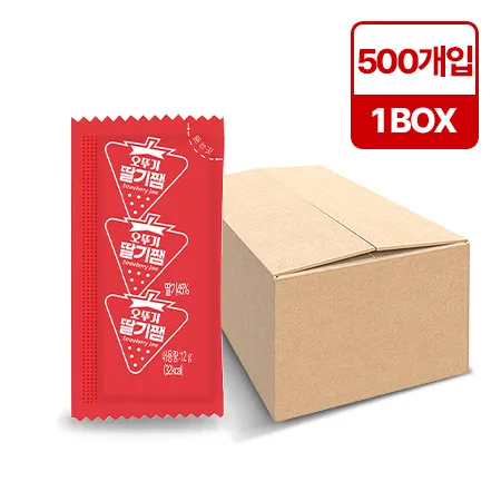 오뚜기 딸기잼(일회용 12g*500EA/BOX) 이미지