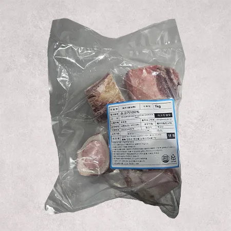 ♥정육특가♥ 육우사골 (3등급이상, 3cm절단, 국내산, 냉동 1Kg/EA) 육수용