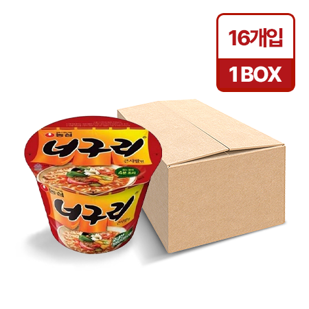 농심 너구리(큰컵 111g*16EA/BOX)