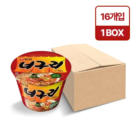 농심 너구리(큰컵 111g*16EA/BOX)