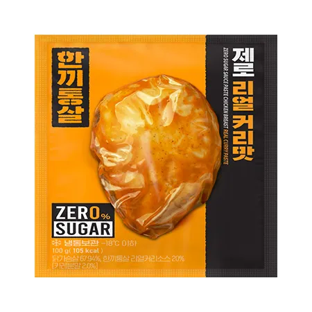 한끼통살제로 닭가슴살(리얼커리맛 100g/EA)