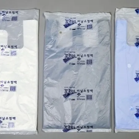 푸르미 비닐봉투(흰색_손잡이_중_28*33cm_100매 EA)