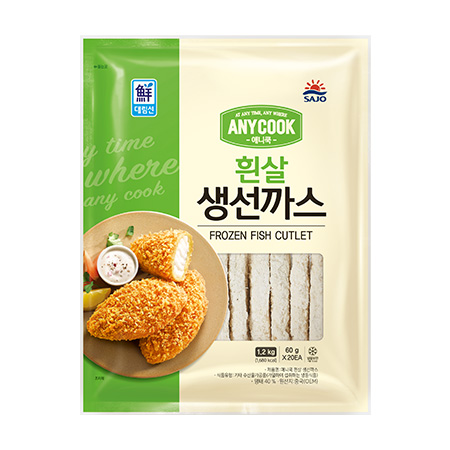 애니쿡 흰살생선까스(60g*20입 1.2Kg/EA)