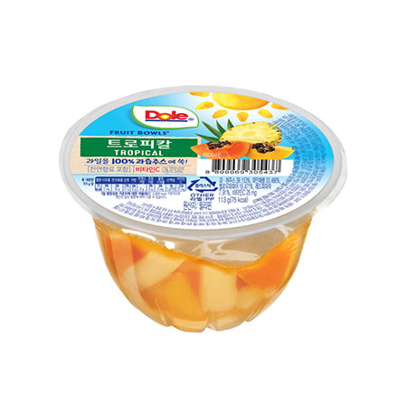 DOLE 후룻컵(트로피칼_스푼없음 113g/EA)