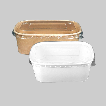 사각크라프트용기세트(뚜껑포함_170x120x65mm_880ml_100SET  EA)