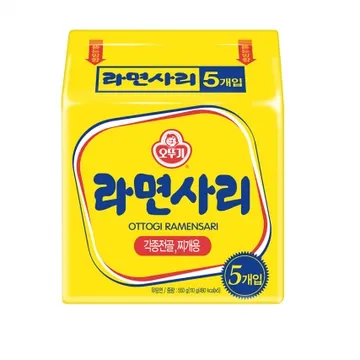 오뚜기 사리면(멀티팩_110g*5입 550g/EA) 라면사리 사리면 [원산지: 상세설명참조]