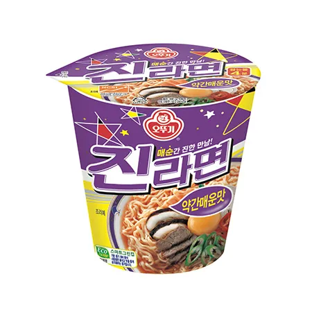 오뚜기 진라면(컵_약간매운맛 65g/EA)