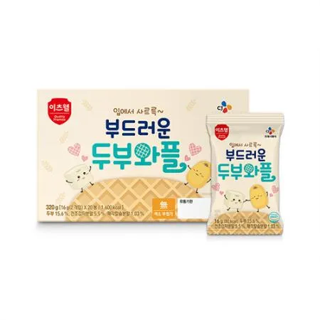 이츠웰아이누리 부드러운두부와플(16g*20개입 320g/EA) [원산지: 상세설명참조]