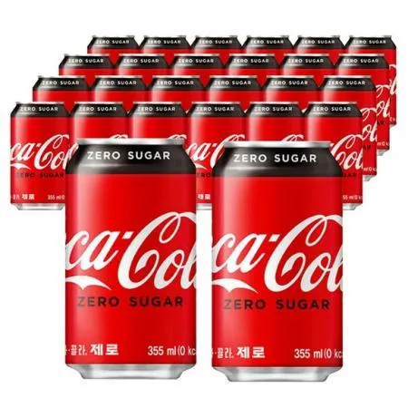♥첫구매♥ 코카콜라 제로콜라(업소용 355ml*24EA/BOX) 콜라 음료 뚱캔 