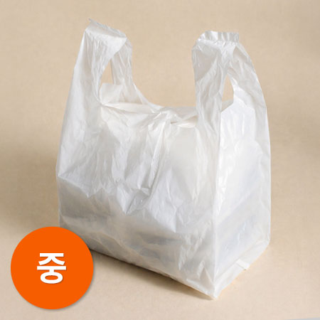 ★초특가★ 비닐봉투 배달봉투(중)_흰색_무지 100매 32*43cm