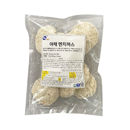 하늘푸드 야채멘치까스(100g*10입 1Kg/EA)