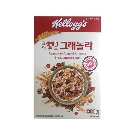 켈로그 그래놀라(크랜베리아몬드 300g/EA)