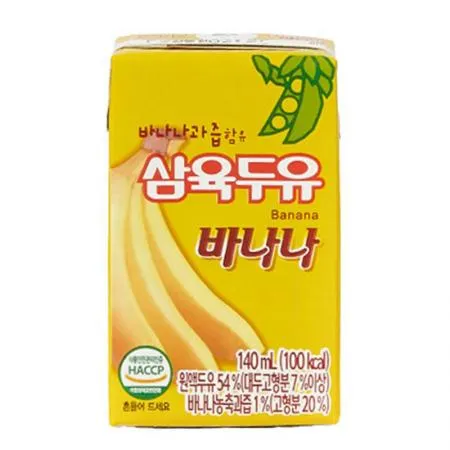 삼육 바나나맛두유(140ml 140g/EA)x24 이미지