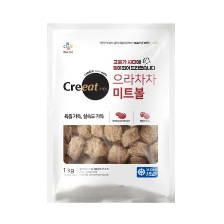 ★제당 초특가★크레잇 으라차차미트볼(100±5개입 1Kg/EA)