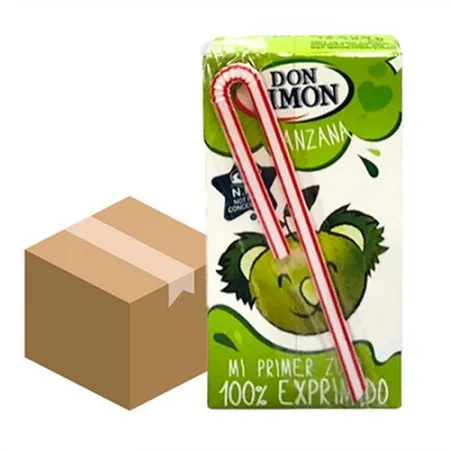 돈시몬 착즙사과주스(125ml_빨대포함 125g/EA)x40