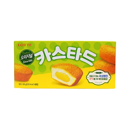 롯데제과 카스타드(오리지널_6개입 138g/EA)