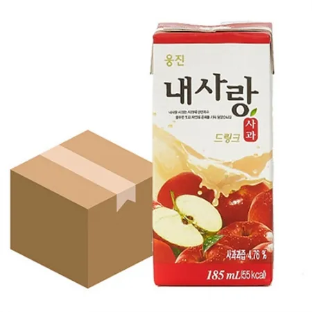 내사랑 사과주스(팩_185ML 185g/EA)x24 [원산지: 상세설명참조]