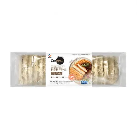 ★제당 초특가★크레잇 통등심돈카츠(130g*20입 2.6Kg/EA) 돈까스