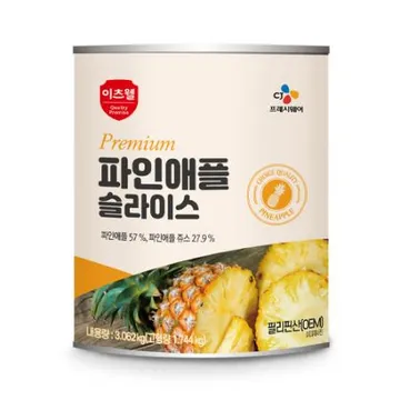 이츠웰 파인애플캔(프리미엄 슬라이스 3.062Kg/EA)