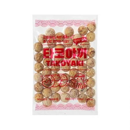 지엔씨푸드 타코야끼 1kg (20g*50알) 타코야키 대용량 업소용