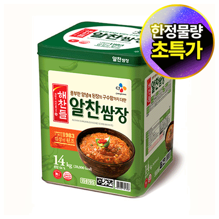 ★제당 초특가★해찬들 알찬 쌈장(14Kg/EA)