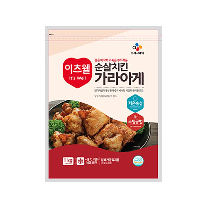 이츠웰 순살치킨가라아게(1Kg/EA) 순살 치킨 가라아게 사이드메뉴 안주 이미지
