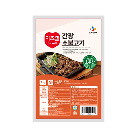 이츠웰 간장소불고기(3Kg/EA)