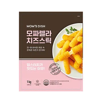 맘스터치 모짜렐라치즈스틱(25g*40-45개입 1Kg/EA) [원산지: 상세설명참조]