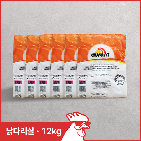 ♥정육특가♥ AURORA 브라질 닭다리살(2kg X 6개입 12Kg/BOX) 닭정육