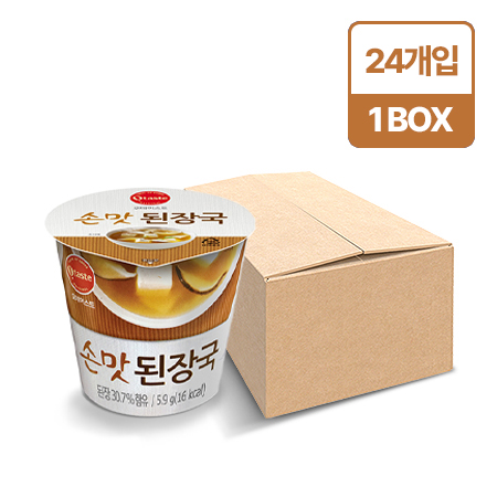 태경농산 된장국(개별포장_5.9g*24입 즉석컵국 141g/BOX)