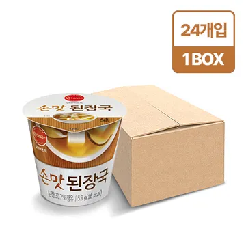 태경농산 된장국(개별포장_5.9g*24입 즉석컵국 141g/BOX)