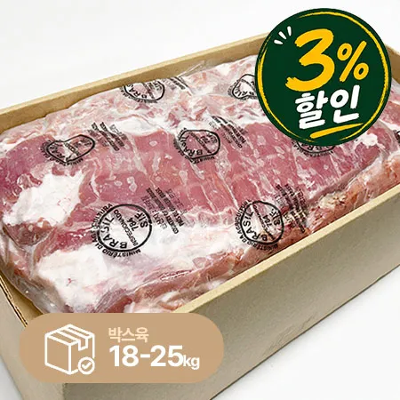 [3%쿠폰] 오로라 돈삼겹(브라질산_원물 25Kg/BOX)
