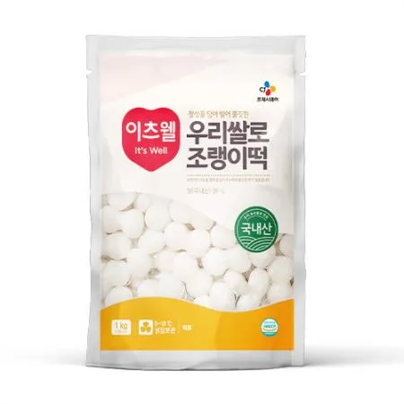 이츠웰 조랭이떡(우리쌀 1Kg/EA) [원산지: 상세설명참조]