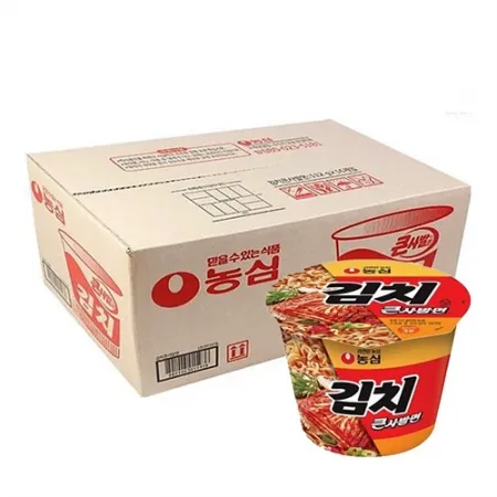 농심 김치큰사발면(112g*16EA/BOX) [원산지: 상세설명참조]