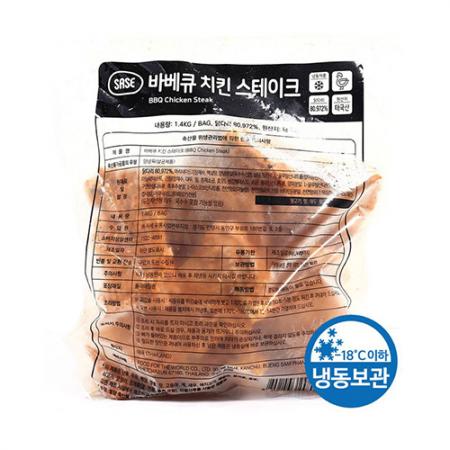 사세통상 바베큐치킨스테이크(1.4Kg/EA)