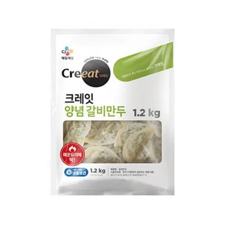 ★제당 초특가★크레잇 양념 갈비만두(36±4입 1.2Kg/EA)