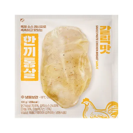 한끼통살 닭가슴살(갈릭맛 100g/EA)