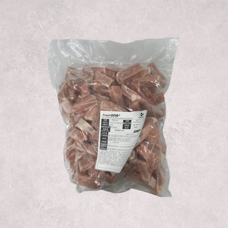 ♥kg당 9,613원♥ 프레시원 탕수육용 돈등심(국내산 냉동 6*2*2cm 컷팅 3kg/EA) 등심 탕수육 이미지