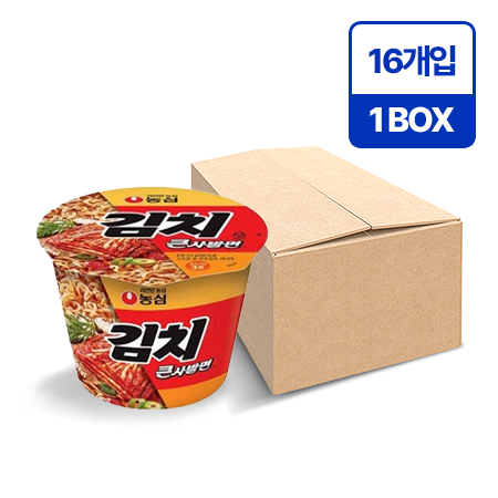 농심 김치큰사발면(112g*16EA/BOX)