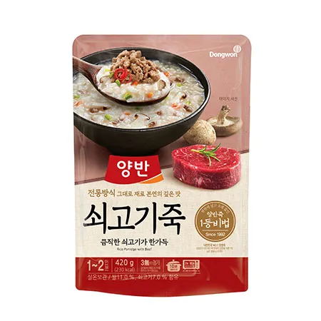 양반죽 쇠고기죽(파우치 420g/EA)