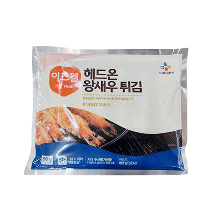 이츠웰 헤드온왕새우튀김(50g*6미 300g/EA)