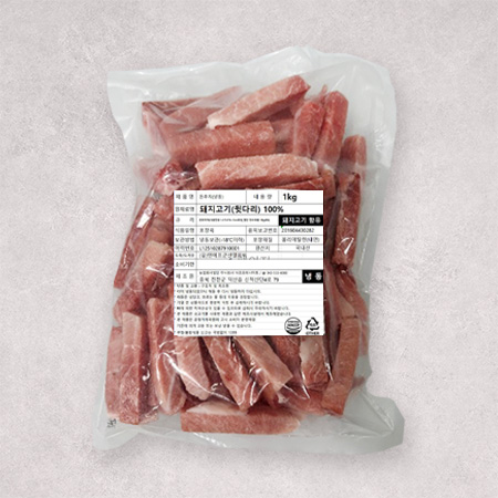 ♥정육특가♥돈뒷다리( 1.5*1.5*6~7cm유형_절단 탕수육용 1Kg/EA)