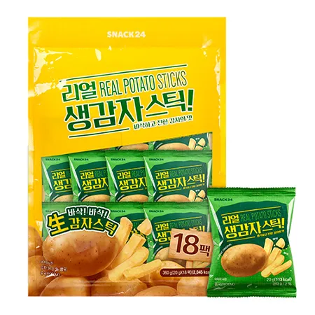 스낵24 리얼생감자스틱(20g*18개입 360g/EA)