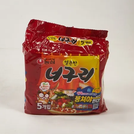농심 너구리(멀티팩_얼큰한맛 120g/EA)