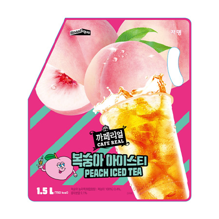 쟈뎅 복숭아아이스티(대용량_파우치1.5L 1.5Kg/EA)